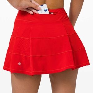 Lululemon Pace Rival Skirt Dark Red